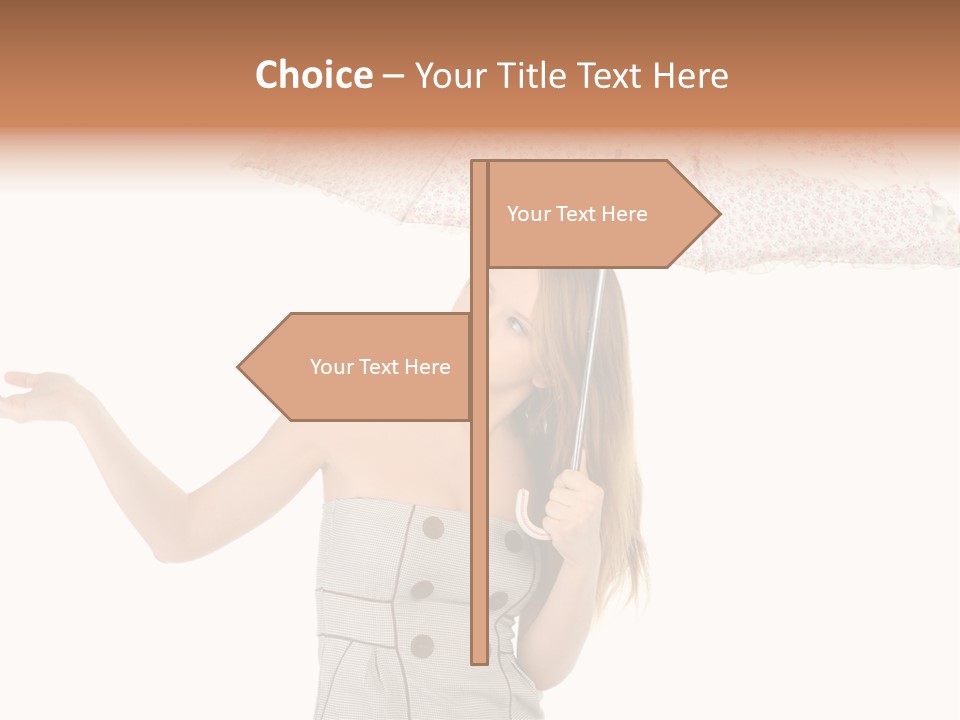 Hair Suitcase One PowerPoint Template