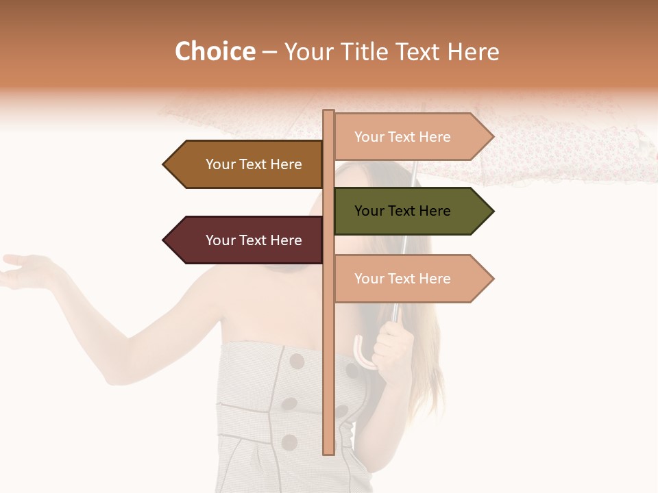 Hair Suitcase One PowerPoint Template