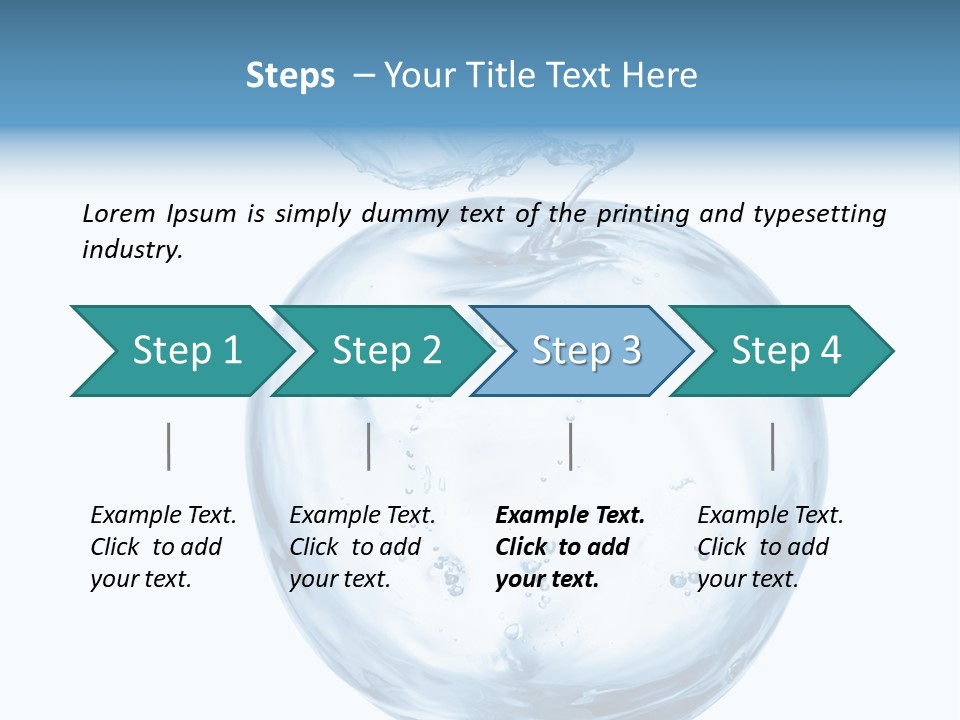 Background Water Healthy PowerPoint Template