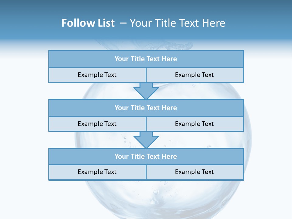 Background Water Healthy PowerPoint Template