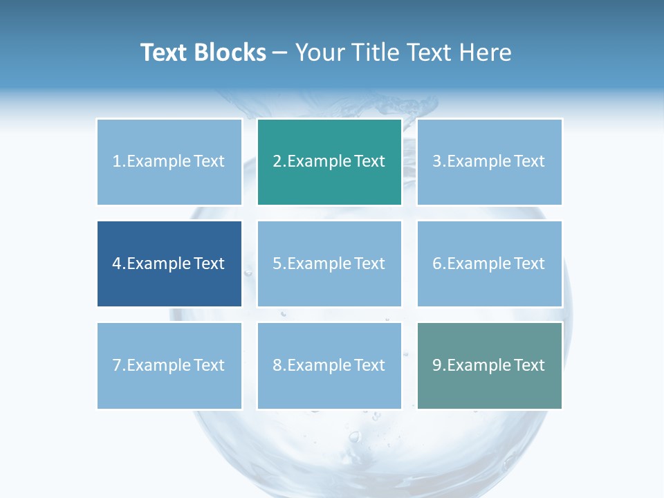 Background Water Healthy PowerPoint Template