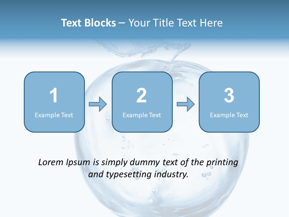 Background Water Healthy PowerPoint Template