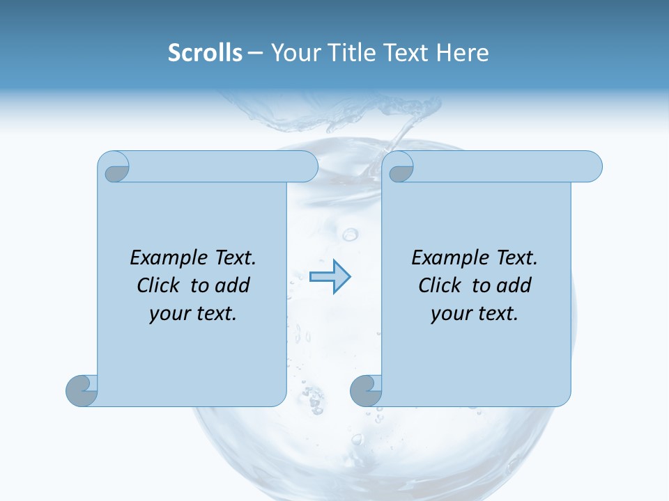 Background Water Healthy PowerPoint Template