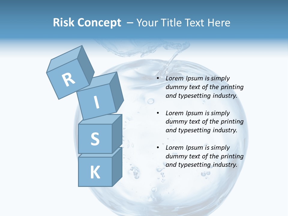 Background Water Healthy PowerPoint Template