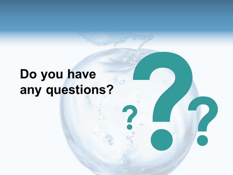 Background Water Healthy PowerPoint Template