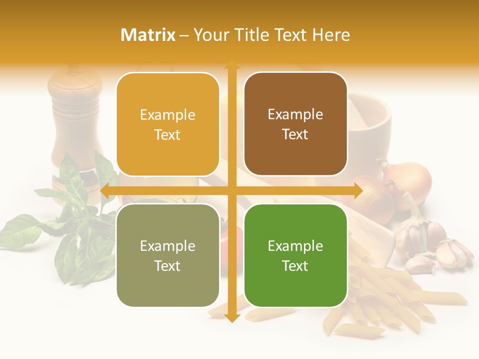 Hessian Spaghetti Tomato PowerPoint Template