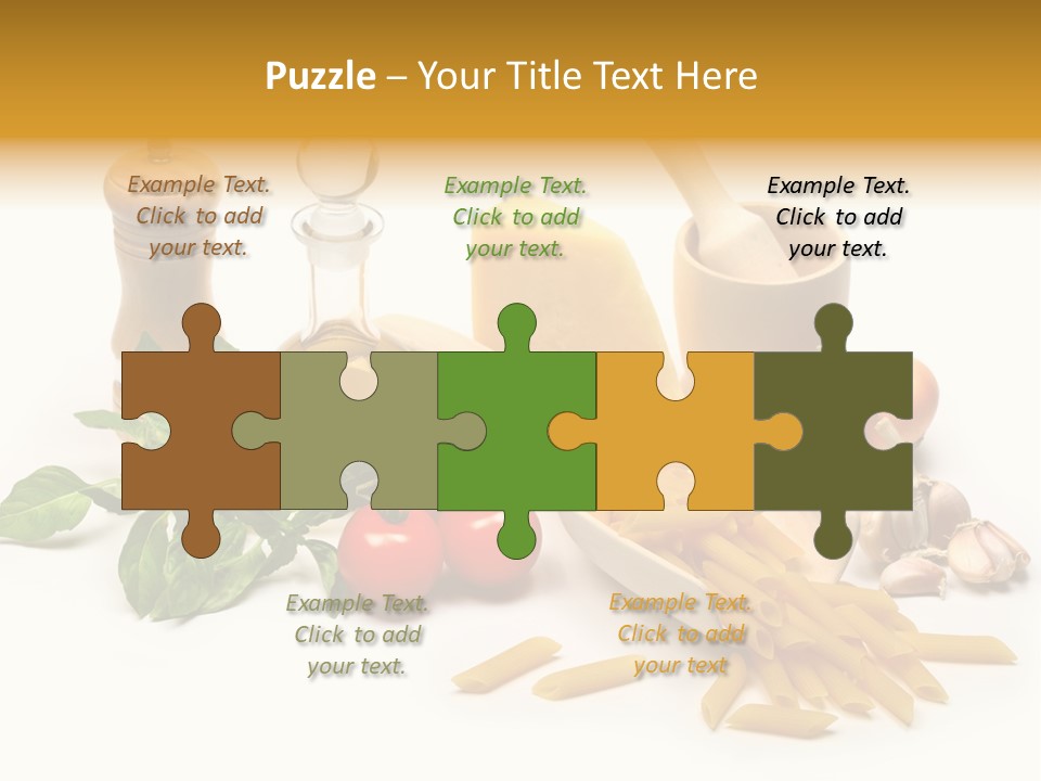 Hessian Spaghetti Tomato PowerPoint Template