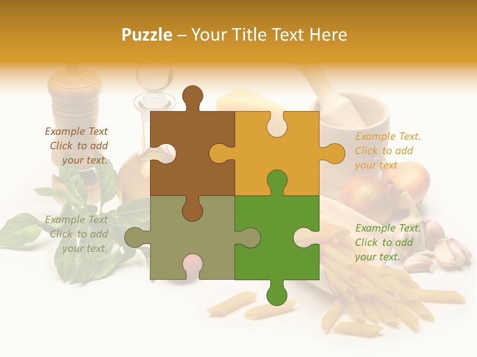 Hessian Spaghetti Tomato PowerPoint Template