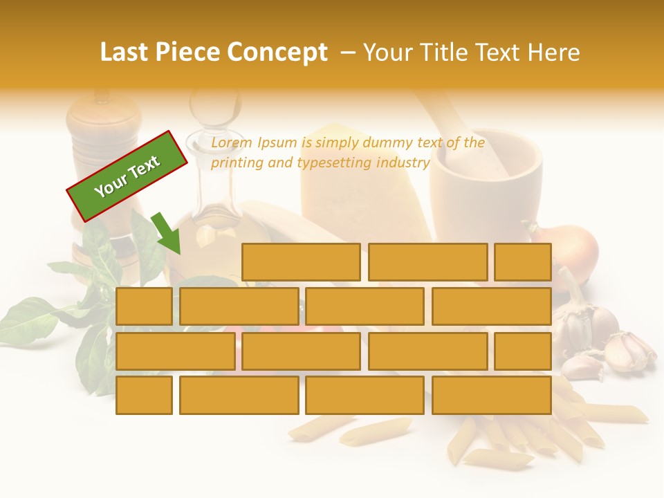 Hessian Spaghetti Tomato PowerPoint Template