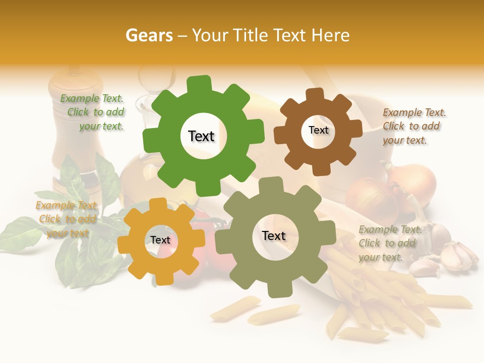 Hessian Spaghetti Tomato PowerPoint Template