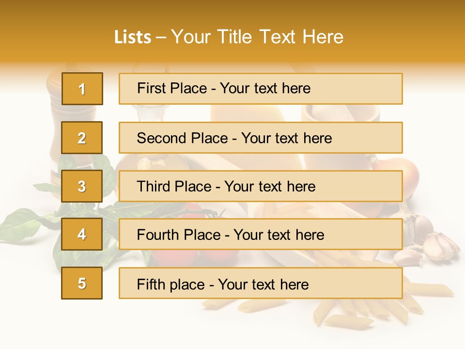 Hessian Spaghetti Tomato PowerPoint Template