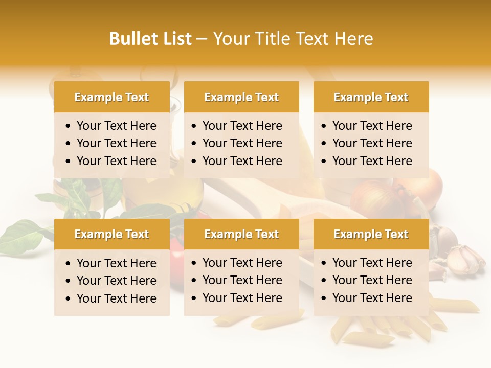 Hessian Spaghetti Tomato PowerPoint Template