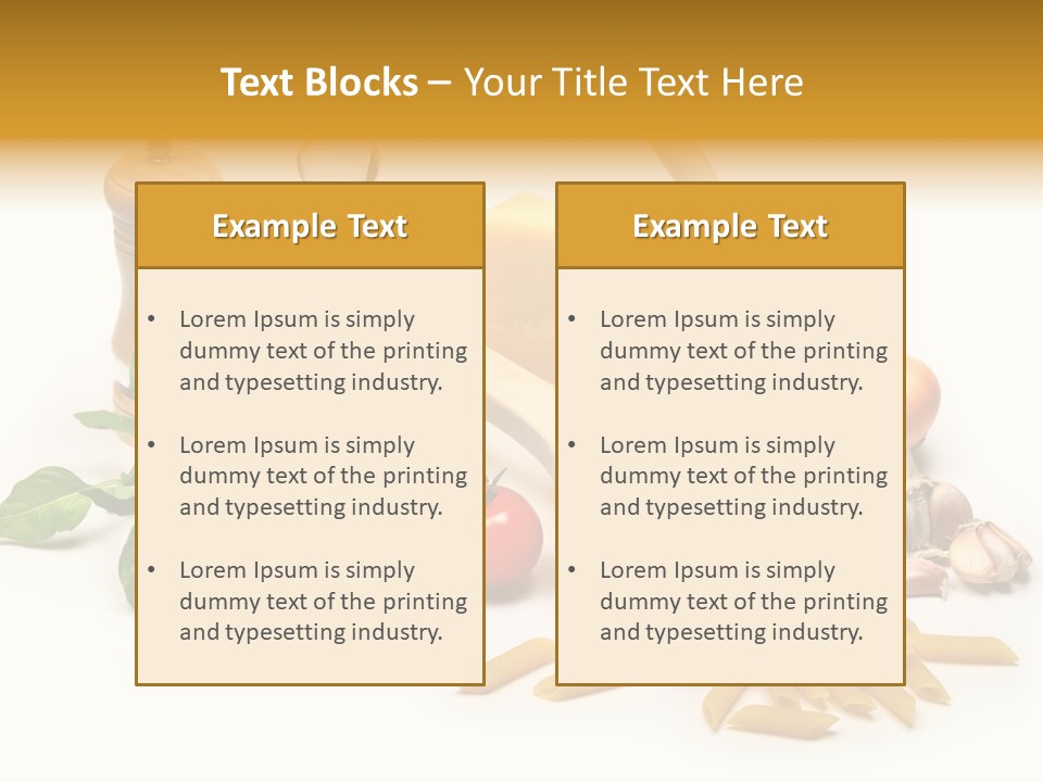 Hessian Spaghetti Tomato PowerPoint Template