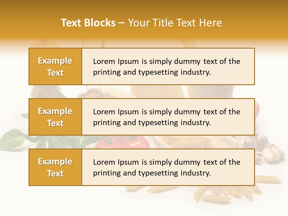 Hessian Spaghetti Tomato PowerPoint Template