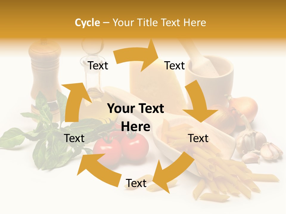 Hessian Spaghetti Tomato PowerPoint Template