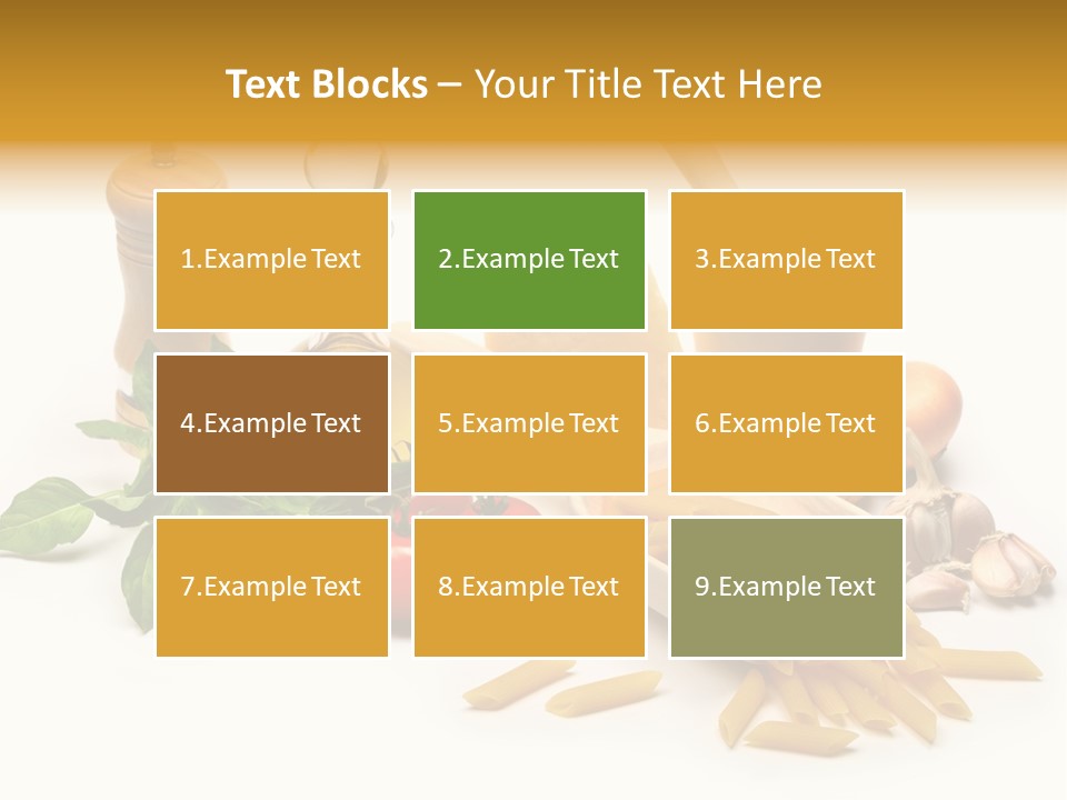 Hessian Spaghetti Tomato PowerPoint Template