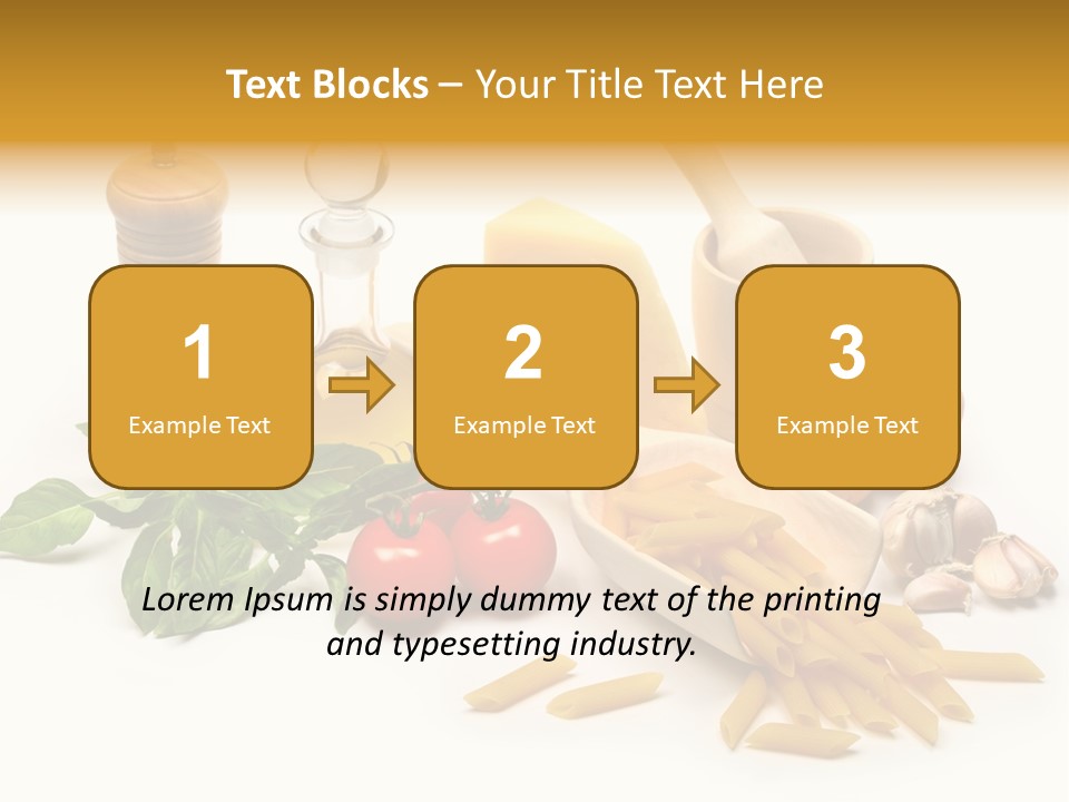 Hessian Spaghetti Tomato PowerPoint Template