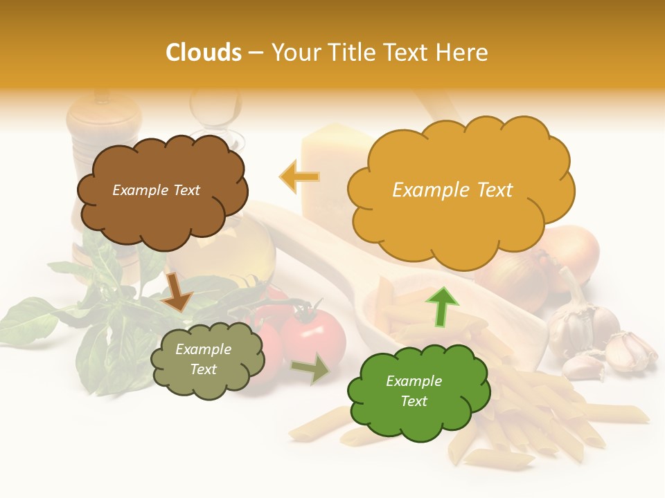Hessian Spaghetti Tomato PowerPoint Template