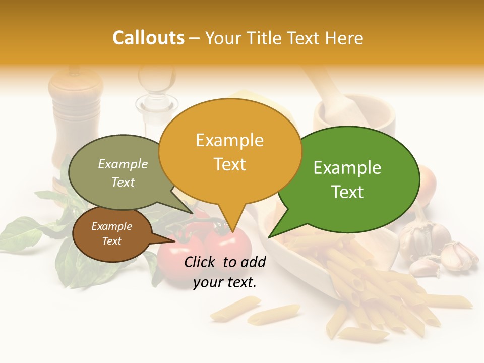 Hessian Spaghetti Tomato PowerPoint Template