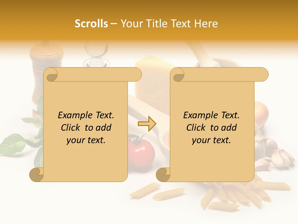 Hessian Spaghetti Tomato PowerPoint Template