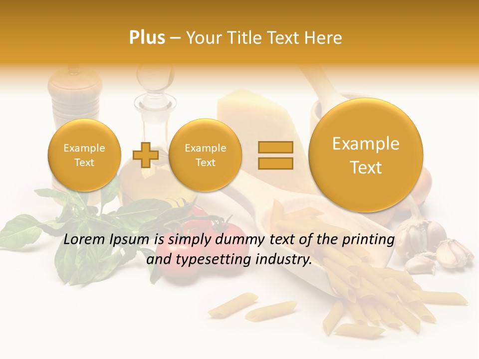 Hessian Spaghetti Tomato PowerPoint Template