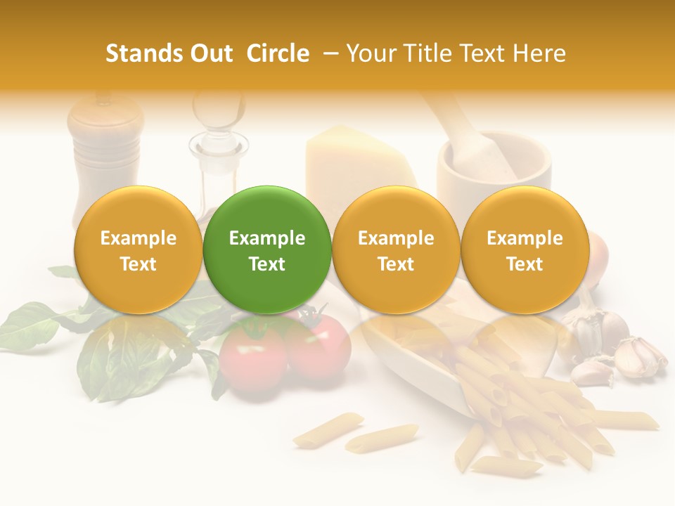 Hessian Spaghetti Tomato PowerPoint Template