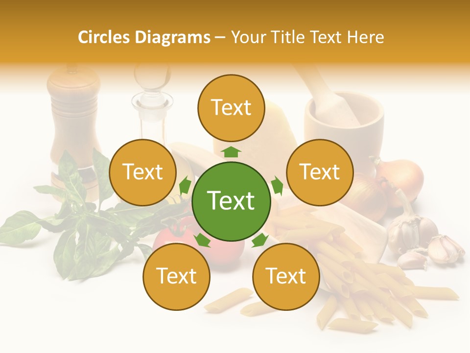 Hessian Spaghetti Tomato PowerPoint Template