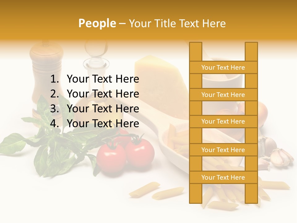 Hessian Spaghetti Tomato PowerPoint Template