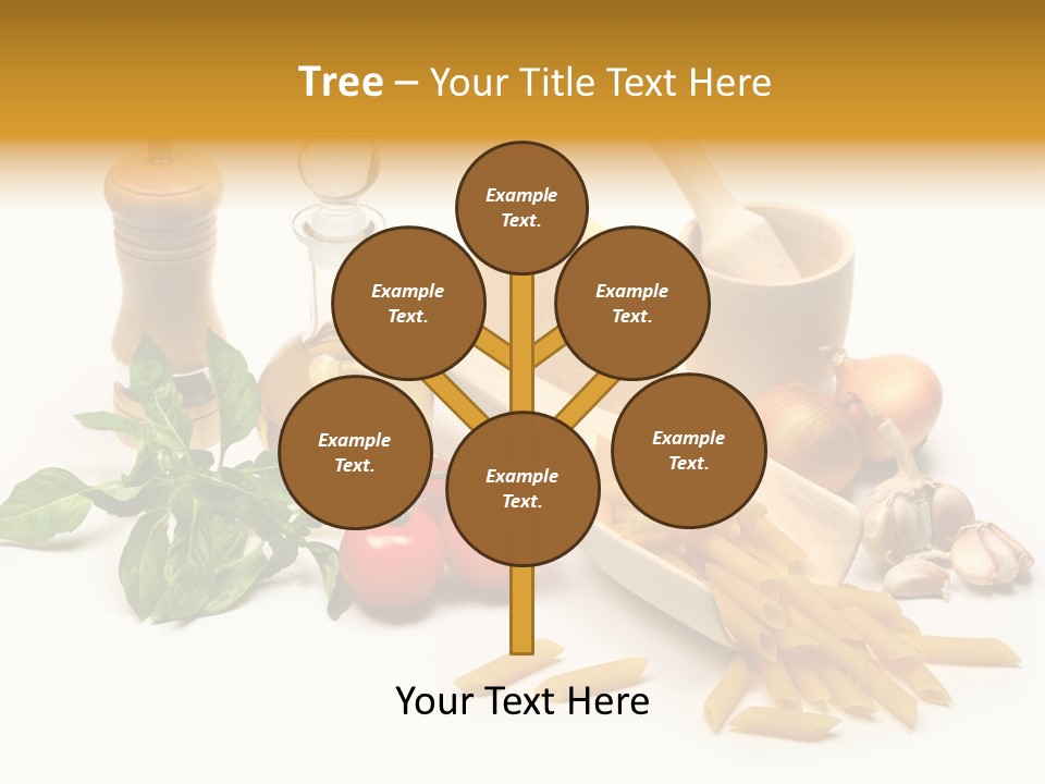 Hessian Spaghetti Tomato PowerPoint Template