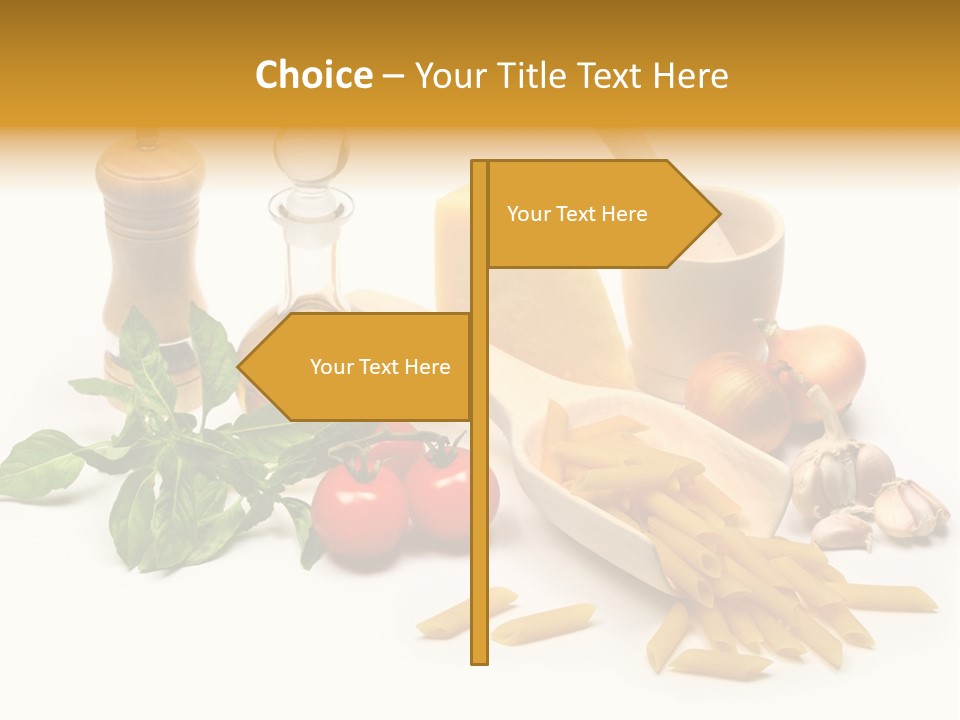 Hessian Spaghetti Tomato PowerPoint Template