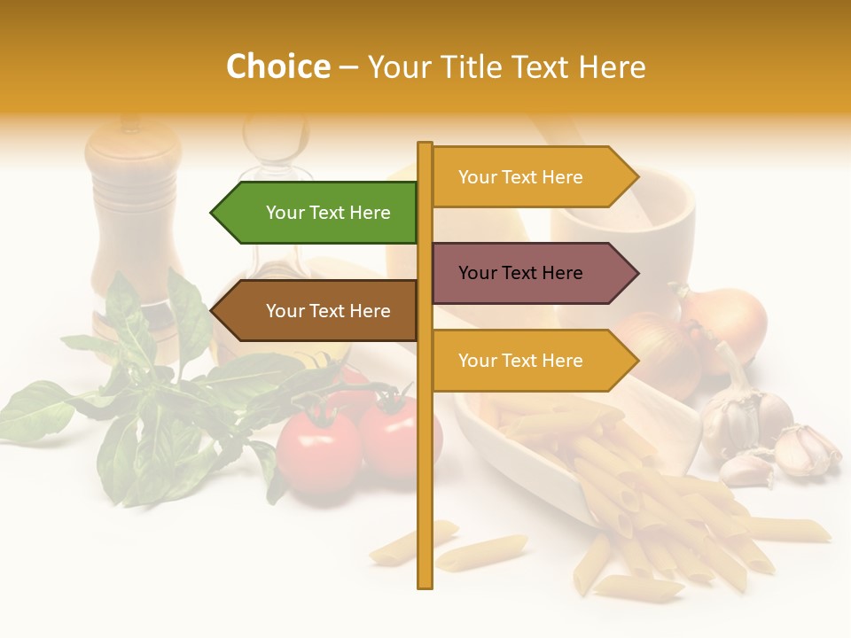 Hessian Spaghetti Tomato PowerPoint Template