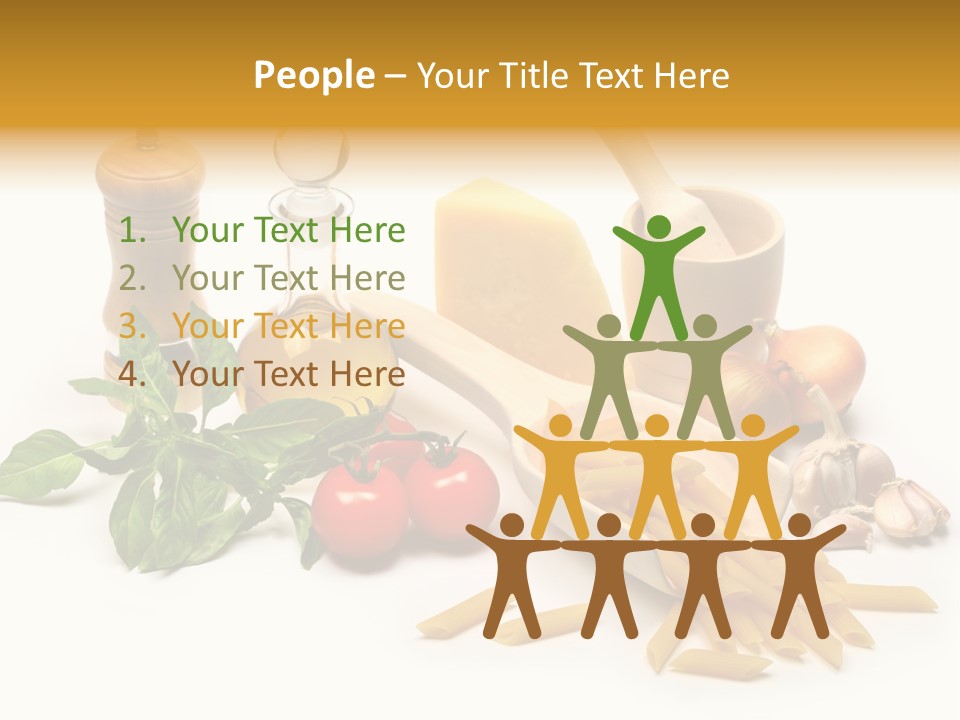 Hessian Spaghetti Tomato PowerPoint Template