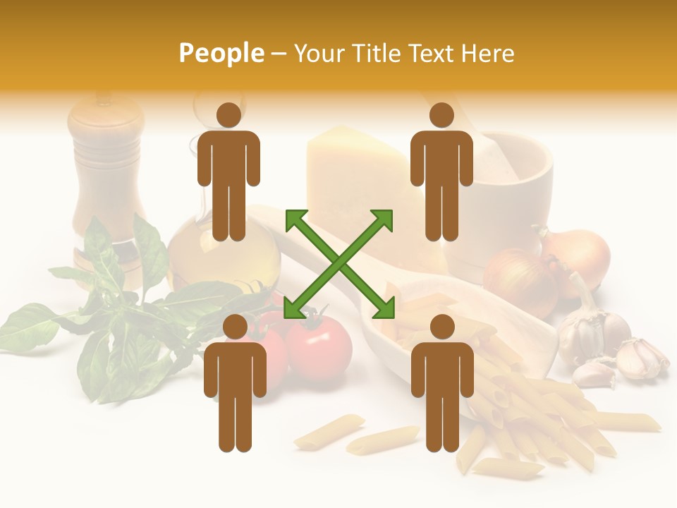 Hessian Spaghetti Tomato PowerPoint Template