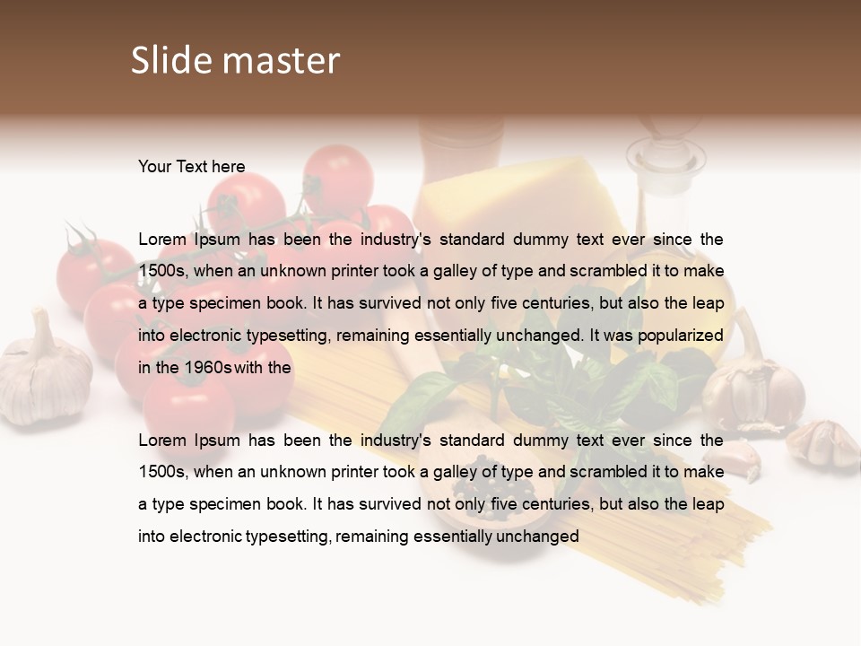 Pestle Freshness Spaghetti PowerPoint Template