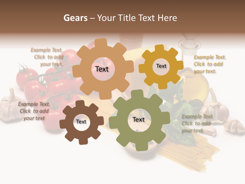 Pestle Freshness Spaghetti PowerPoint Template