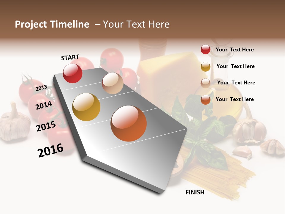 Pestle Freshness Spaghetti PowerPoint Template