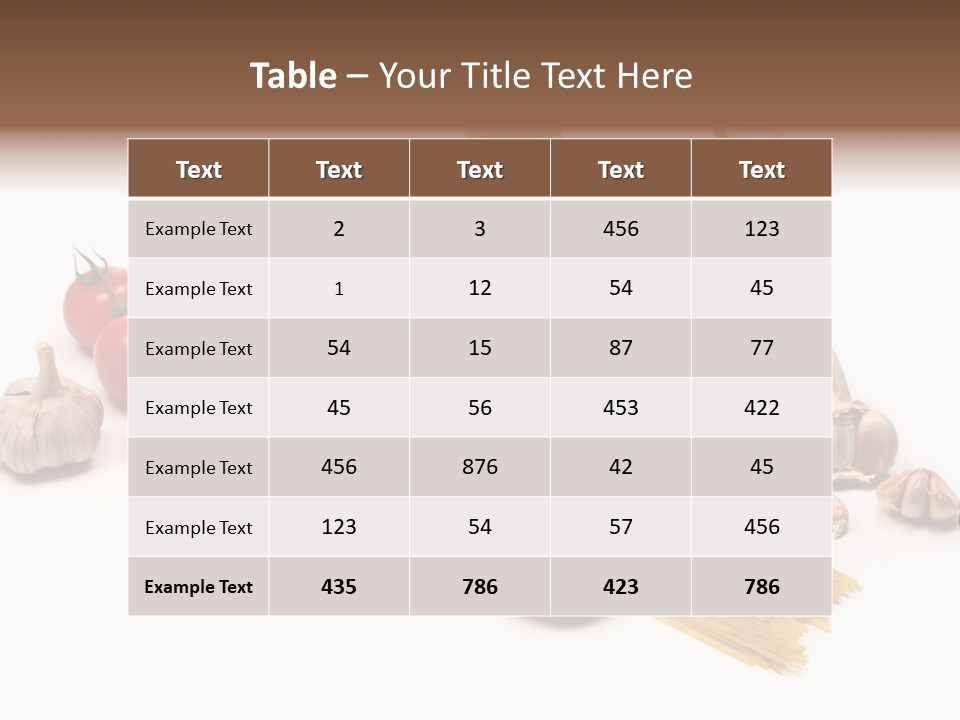 Pestle Freshness Spaghetti PowerPoint Template