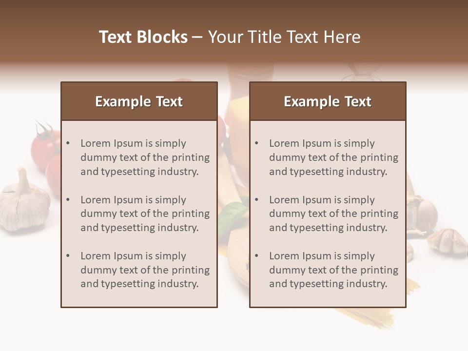 Pestle Freshness Spaghetti PowerPoint Template