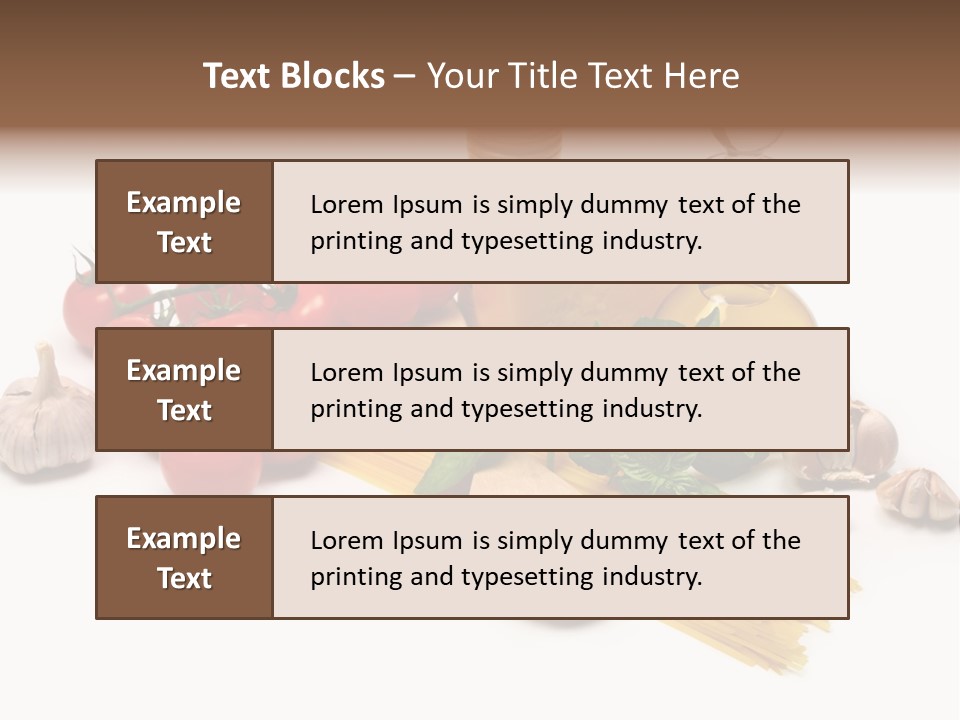 Pestle Freshness Spaghetti PowerPoint Template