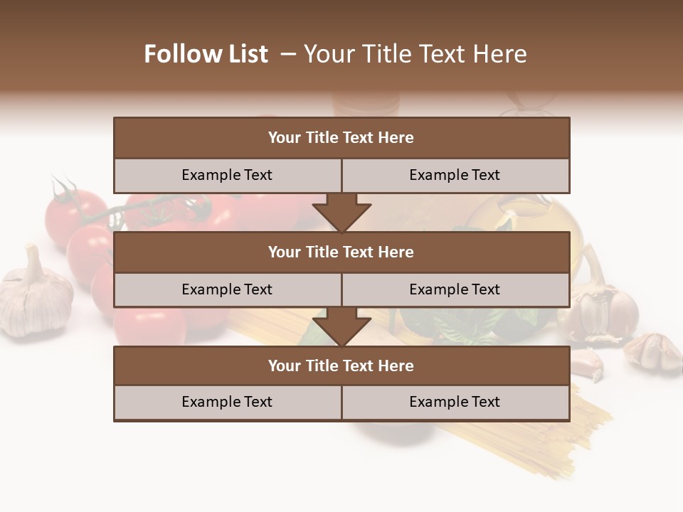 Pestle Freshness Spaghetti PowerPoint Template