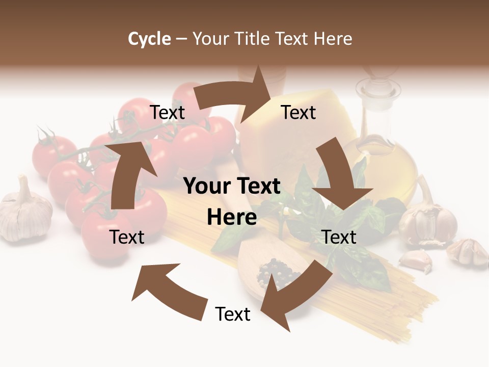 Pestle Freshness Spaghetti PowerPoint Template