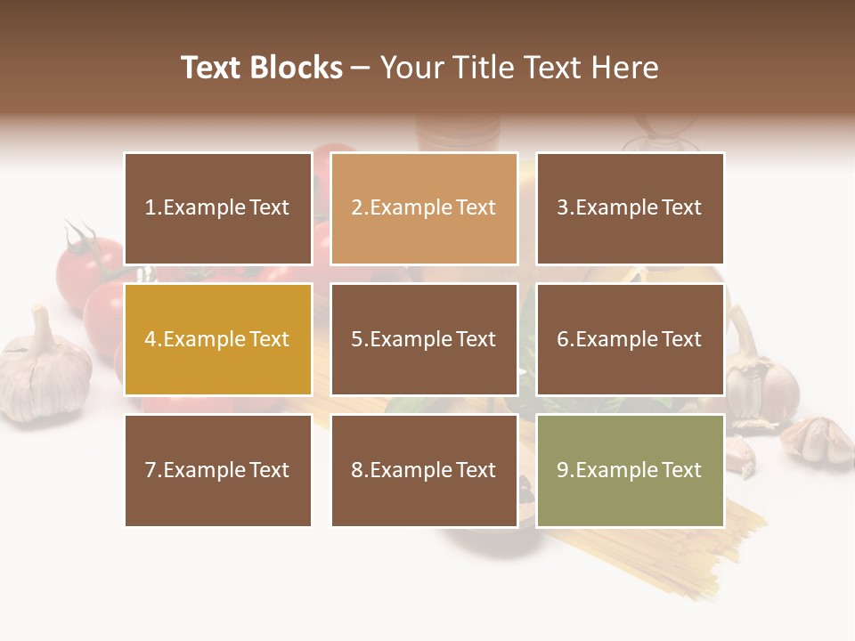 Pestle Freshness Spaghetti PowerPoint Template