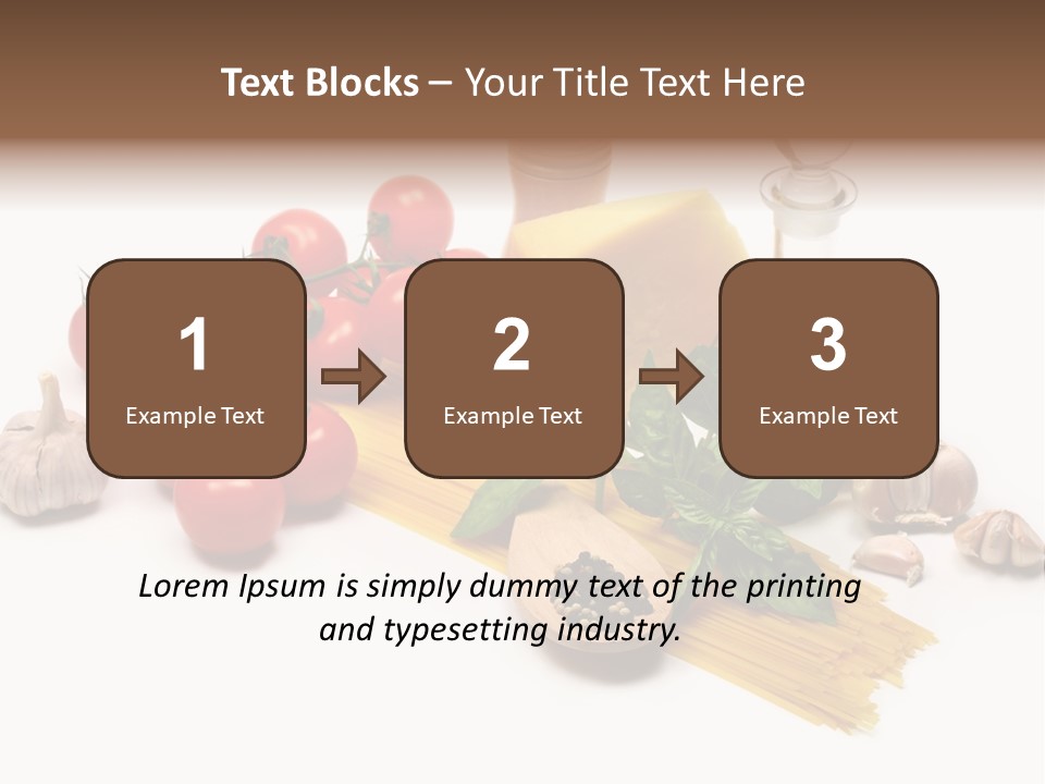 Pestle Freshness Spaghetti PowerPoint Template