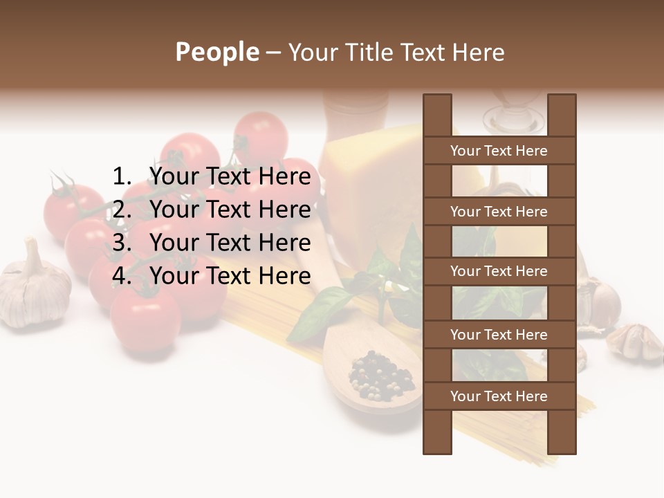 Pestle Freshness Spaghetti PowerPoint Template