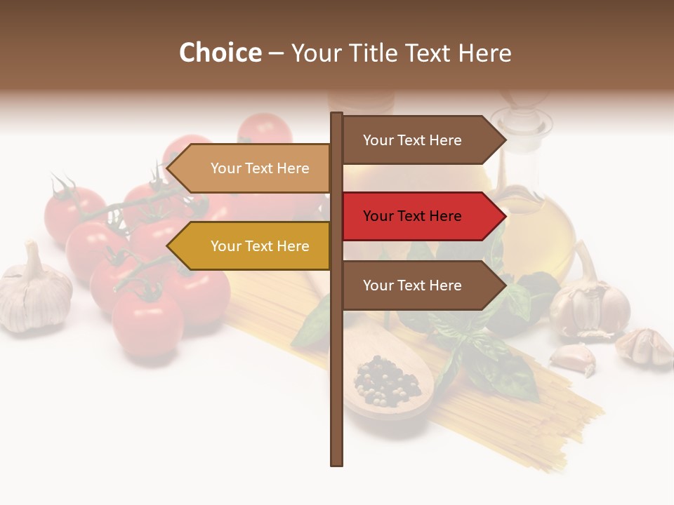 Pestle Freshness Spaghetti PowerPoint Template