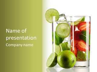 Leaf Green Citrus PowerPoint Template