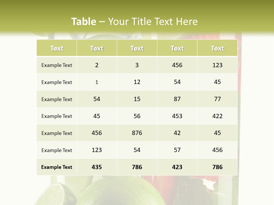 Leaf Green Citrus PowerPoint Template