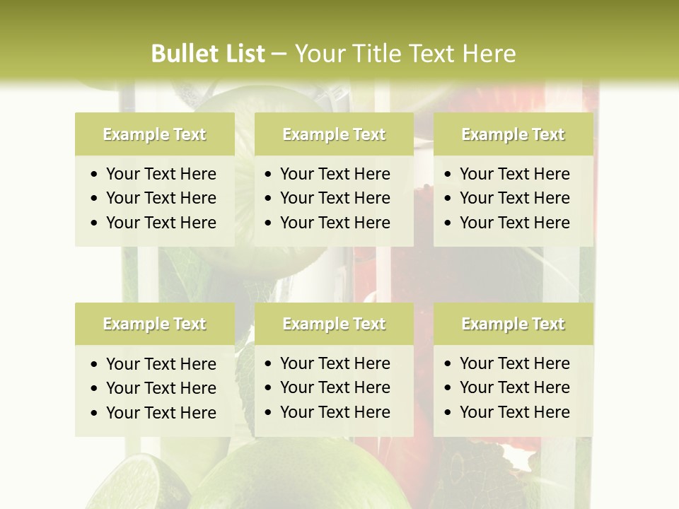 Leaf Green Citrus PowerPoint Template