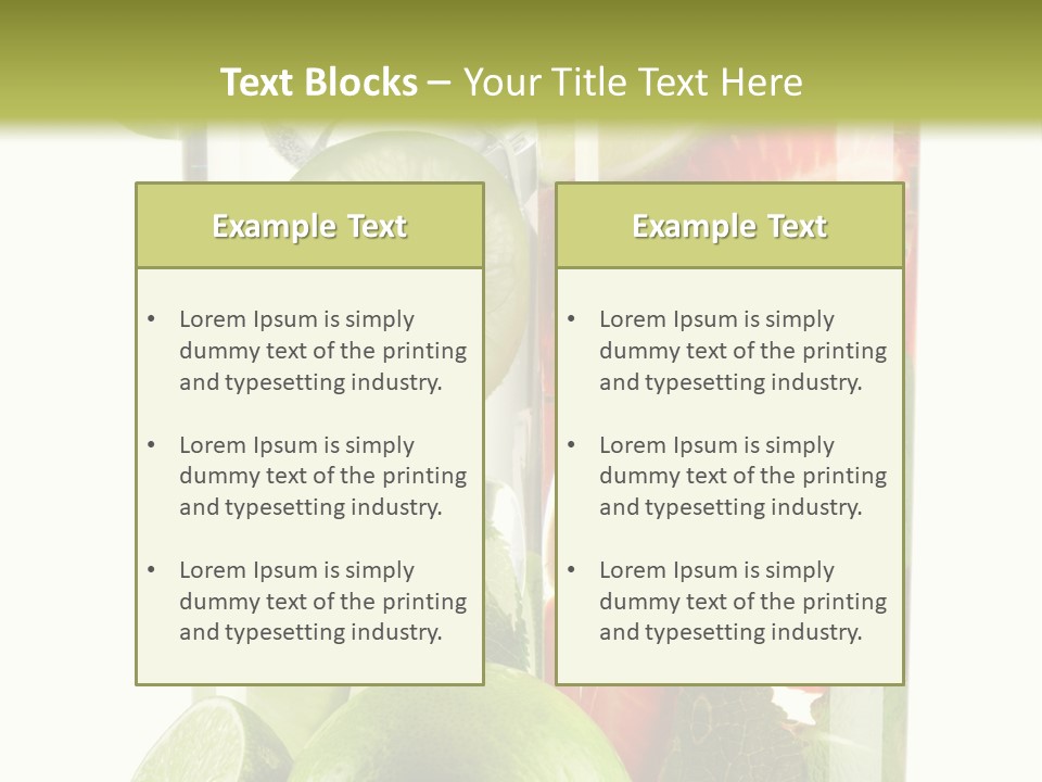 Leaf Green Citrus PowerPoint Template