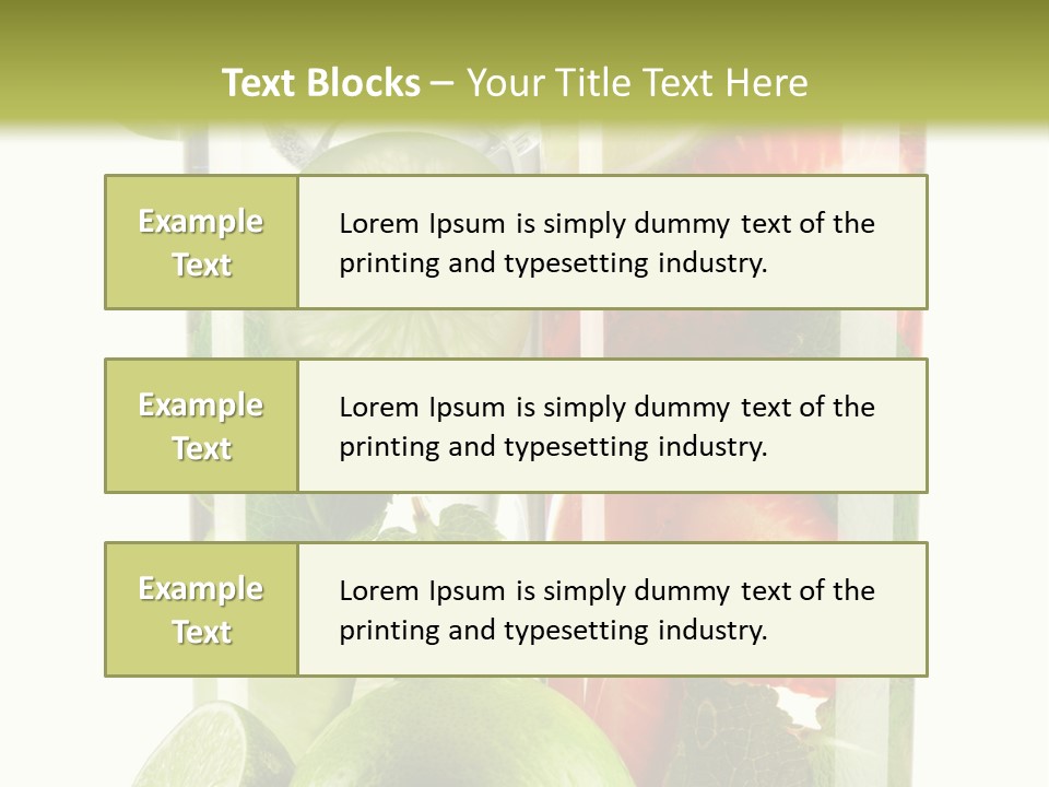 Leaf Green Citrus PowerPoint Template